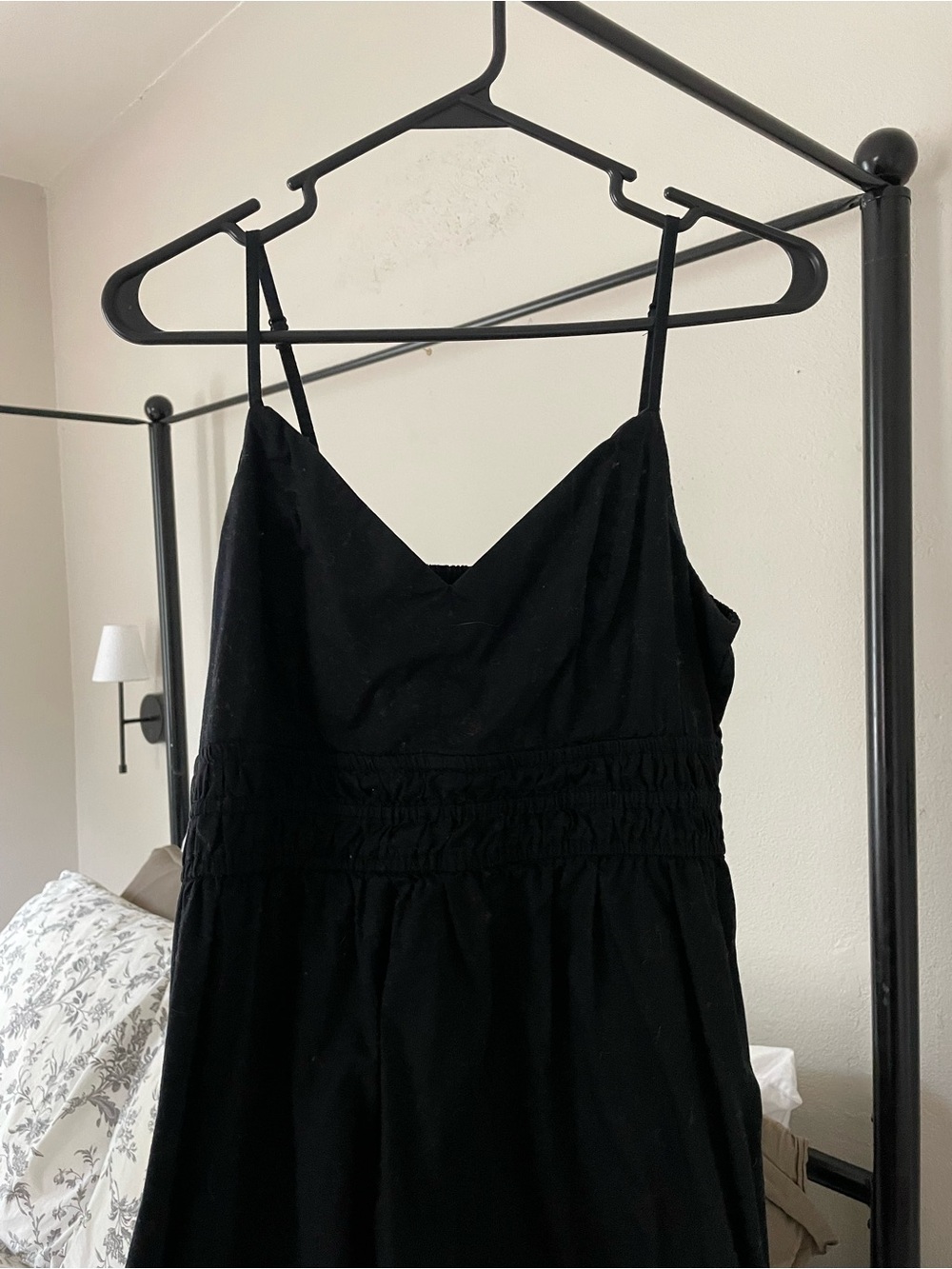 Black cotton dress